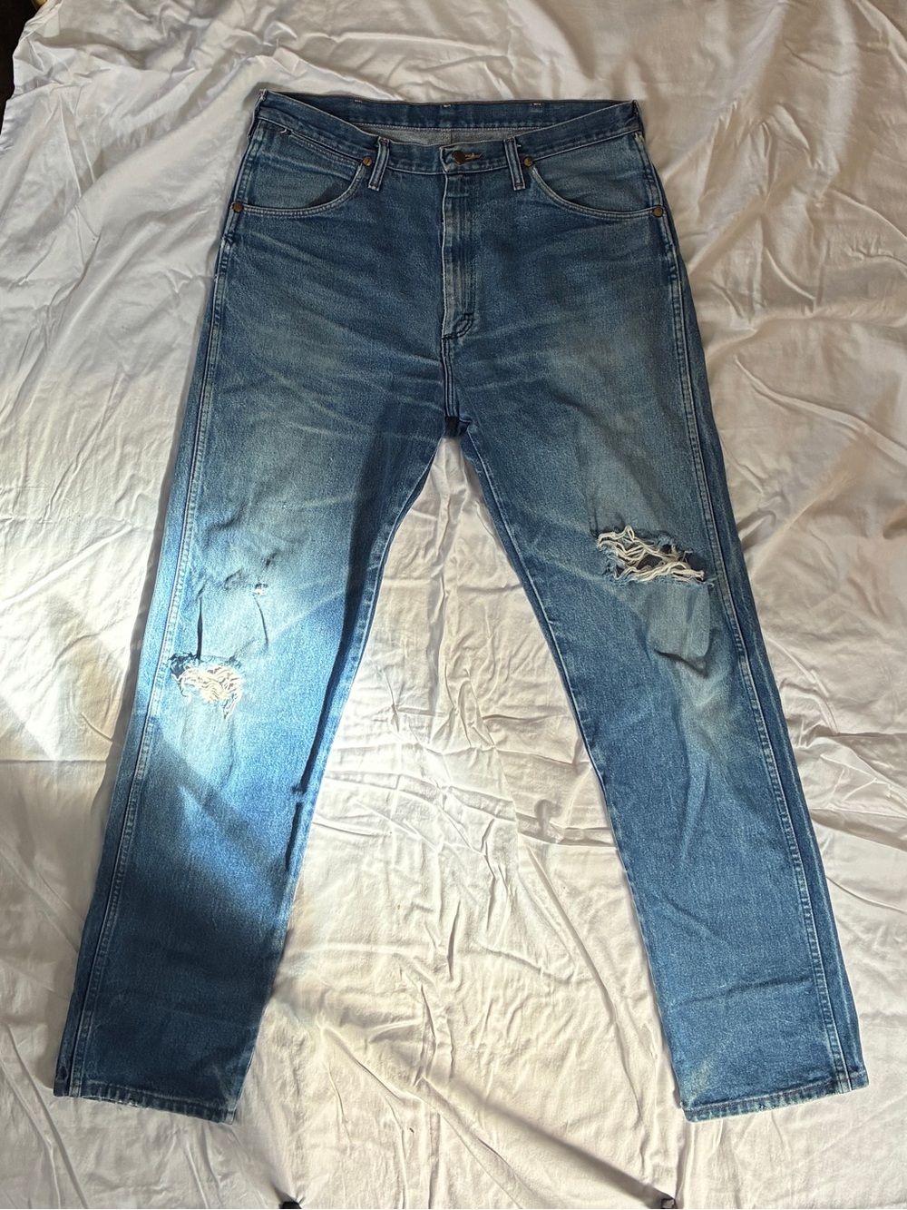 Thrashed Vintage Wrangler Five Pocket Jeans
